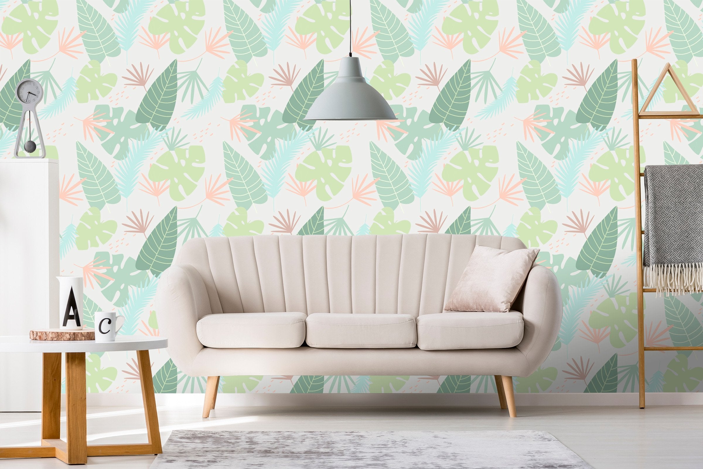 3D Fresh Leaves Flower 467 Wallpaper AJ Wallpaper 