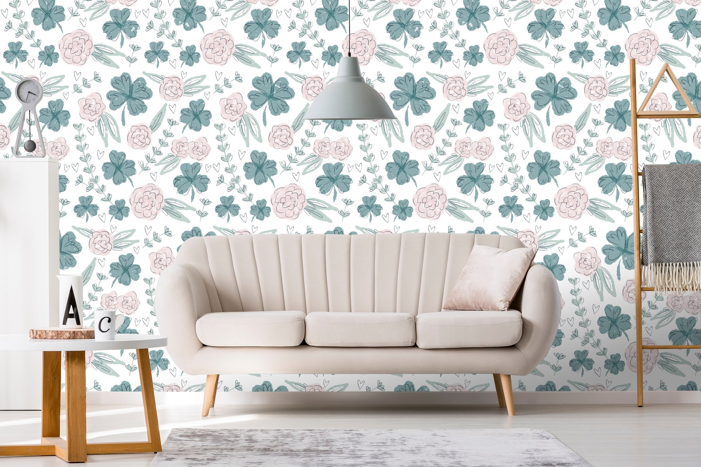 3D Graffiti Four-Leaf Clover 618 Wallpaper AJ Wallpaper 