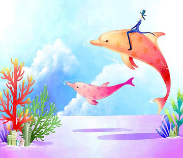 3D Jumping Dolphin 229 Wallpaper AJ Wallpapers 