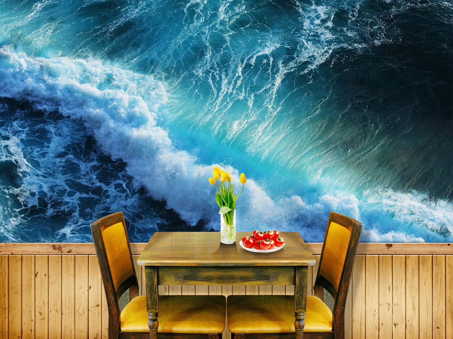 Beautiful Sea Wave Wallpaper AJ Wallpaper 