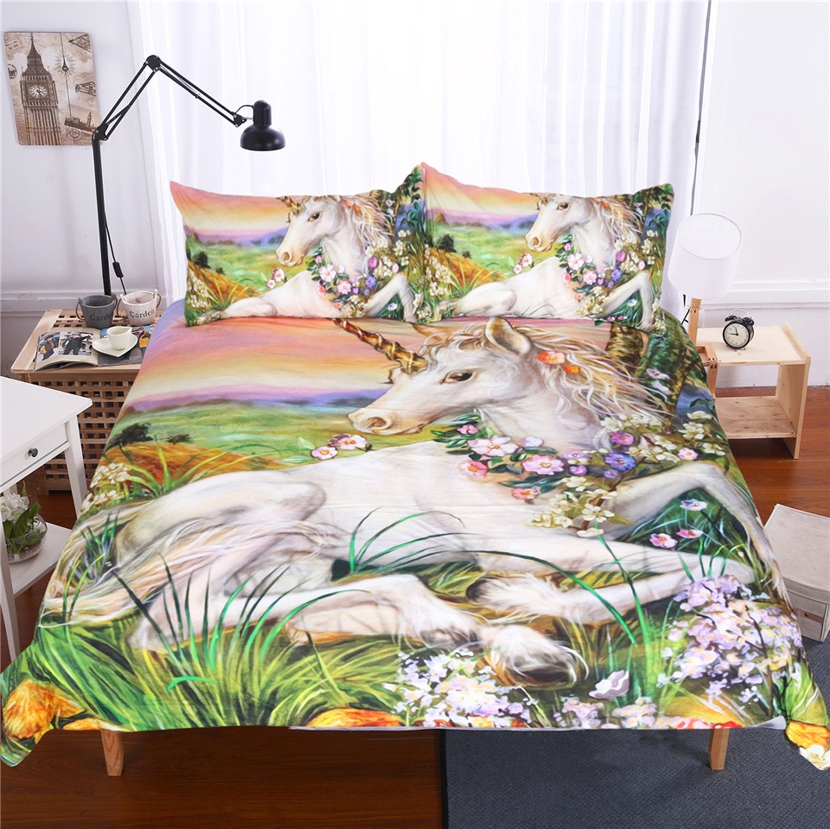 3D Oil Painting Unicorn 220 Bed Pillowcases Quilt Wallpaper AJ Wallpaper 