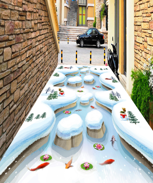 3D Snow And Ice 327 Floor Mural Wallpaper AJ Wallpaper 2 