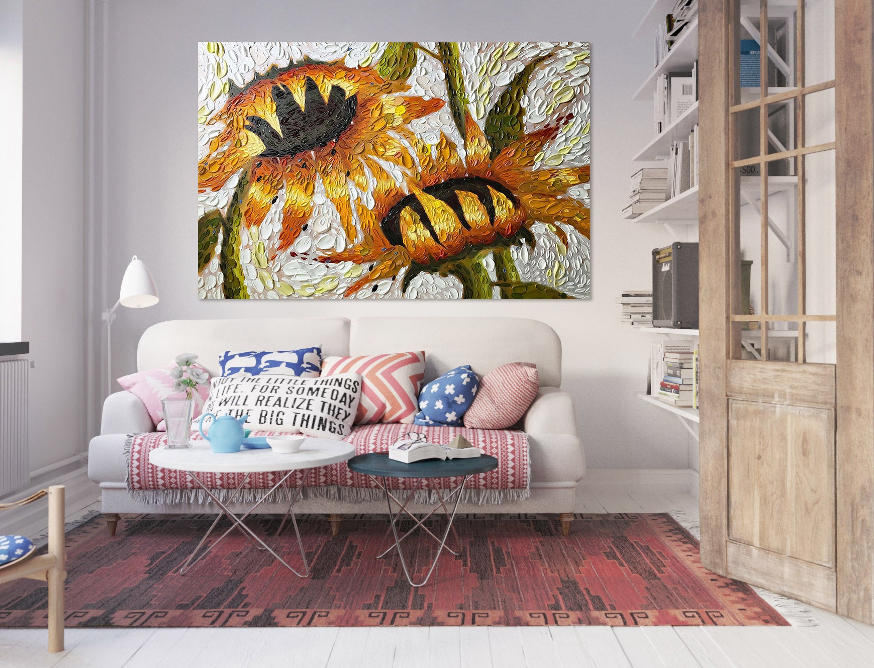 3D Sunflower 027 Dena Tollefson Wall Sticker