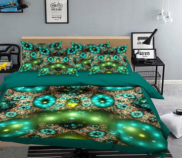 3D Fireflies Circle 010 Bed Pillowcases Quilt Wallpaper AJ Wallpaper 