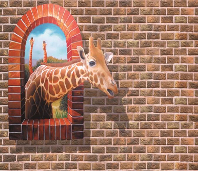 3D Giraffe 081 Wallpaper AJ Wallpaper 