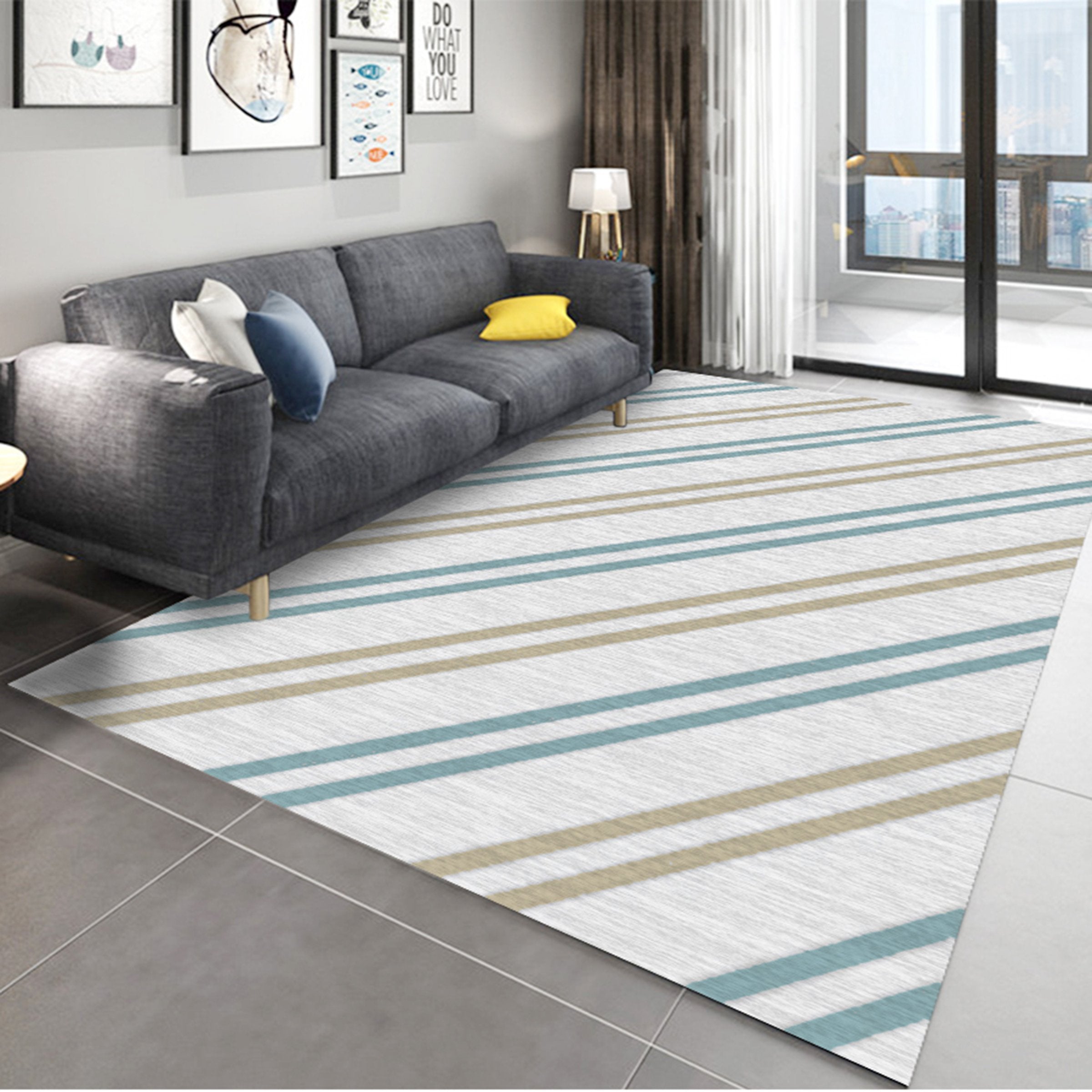 3D Color Pattern WG273 Non Slip Rug Mat Mat AJ Creativity Home 