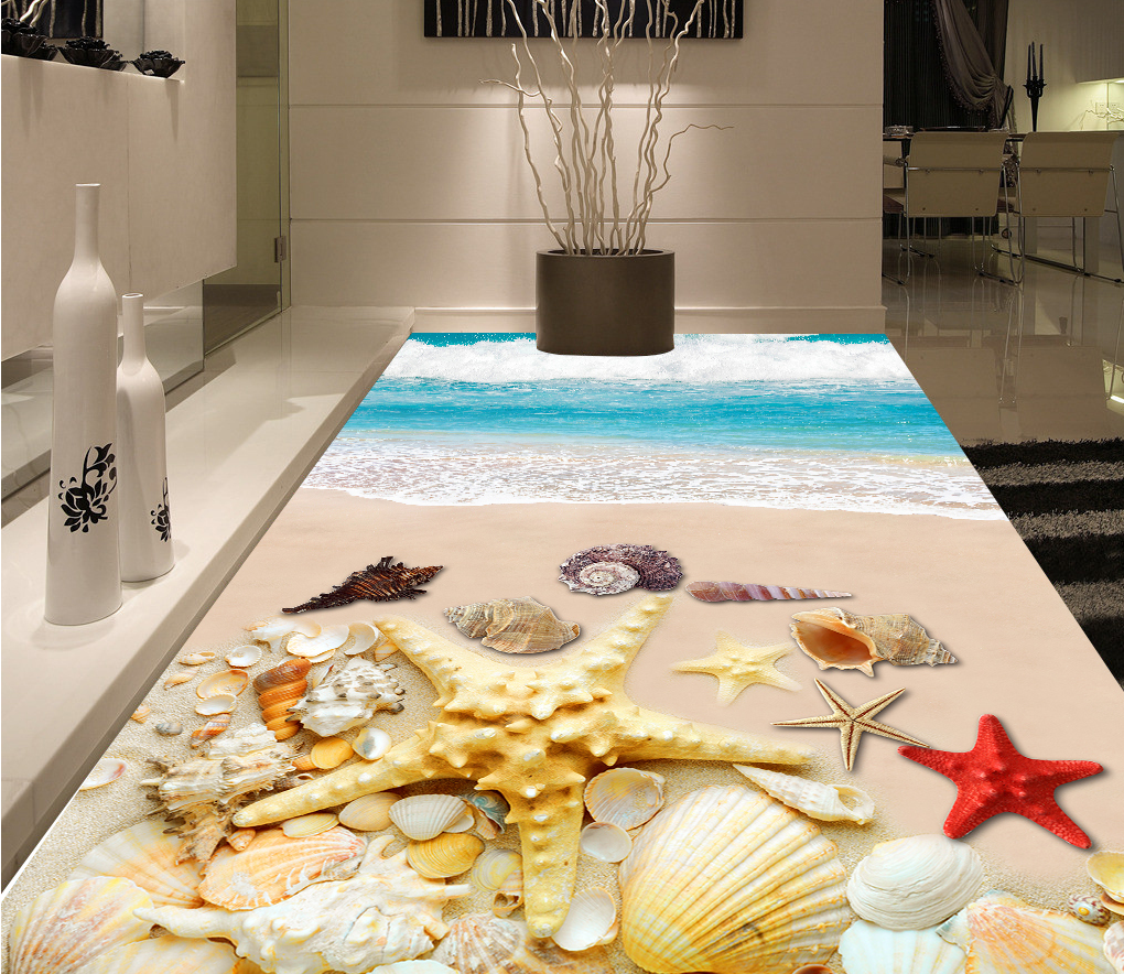 3D Beach Items 575 Floor Mural  Wallpaper Murals Rug & Mat Print Epoxy waterproof bath floor