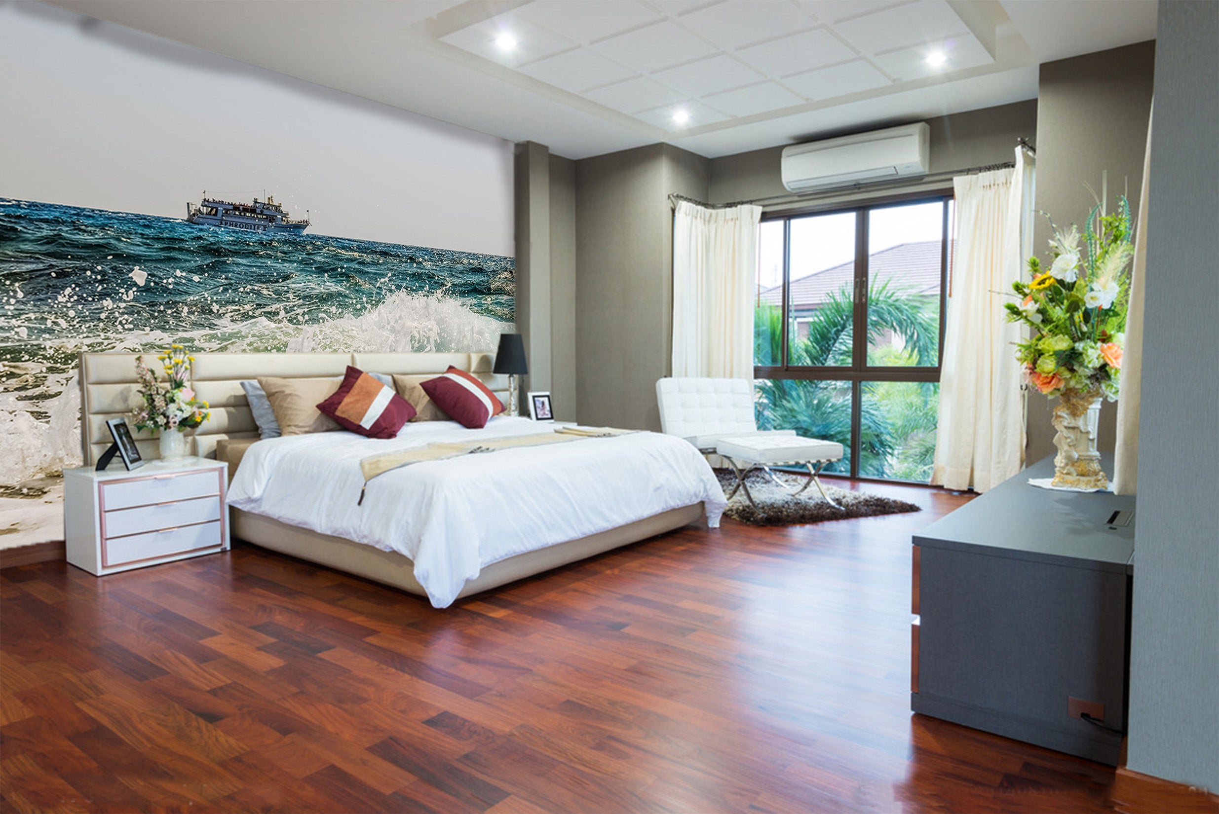 3D Wave Cruise 262 Vehicle Wall Murals