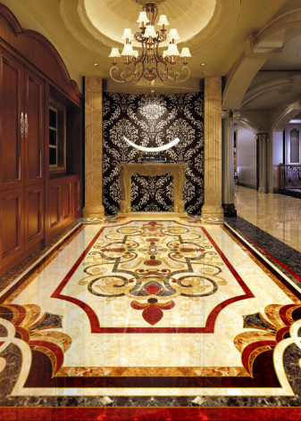 3D Red Edge 084 Floor Mural Wallpaper AJ Wallpaper 2 