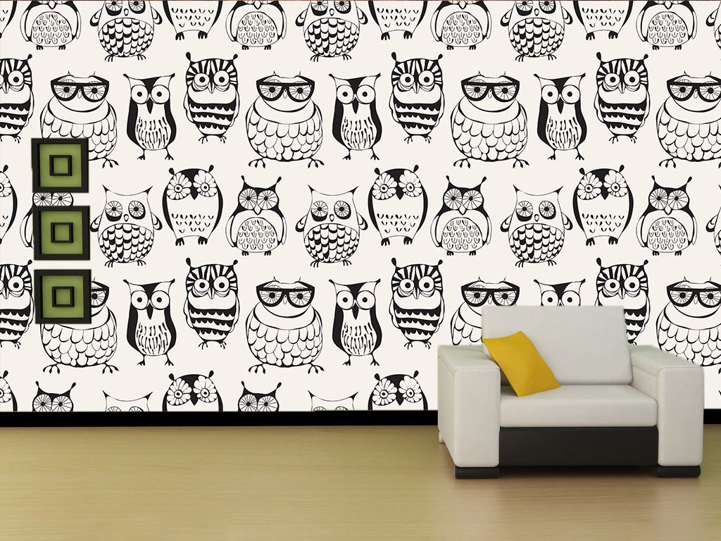 Lovely Owls Wallpaper AJ Wallpaper 
