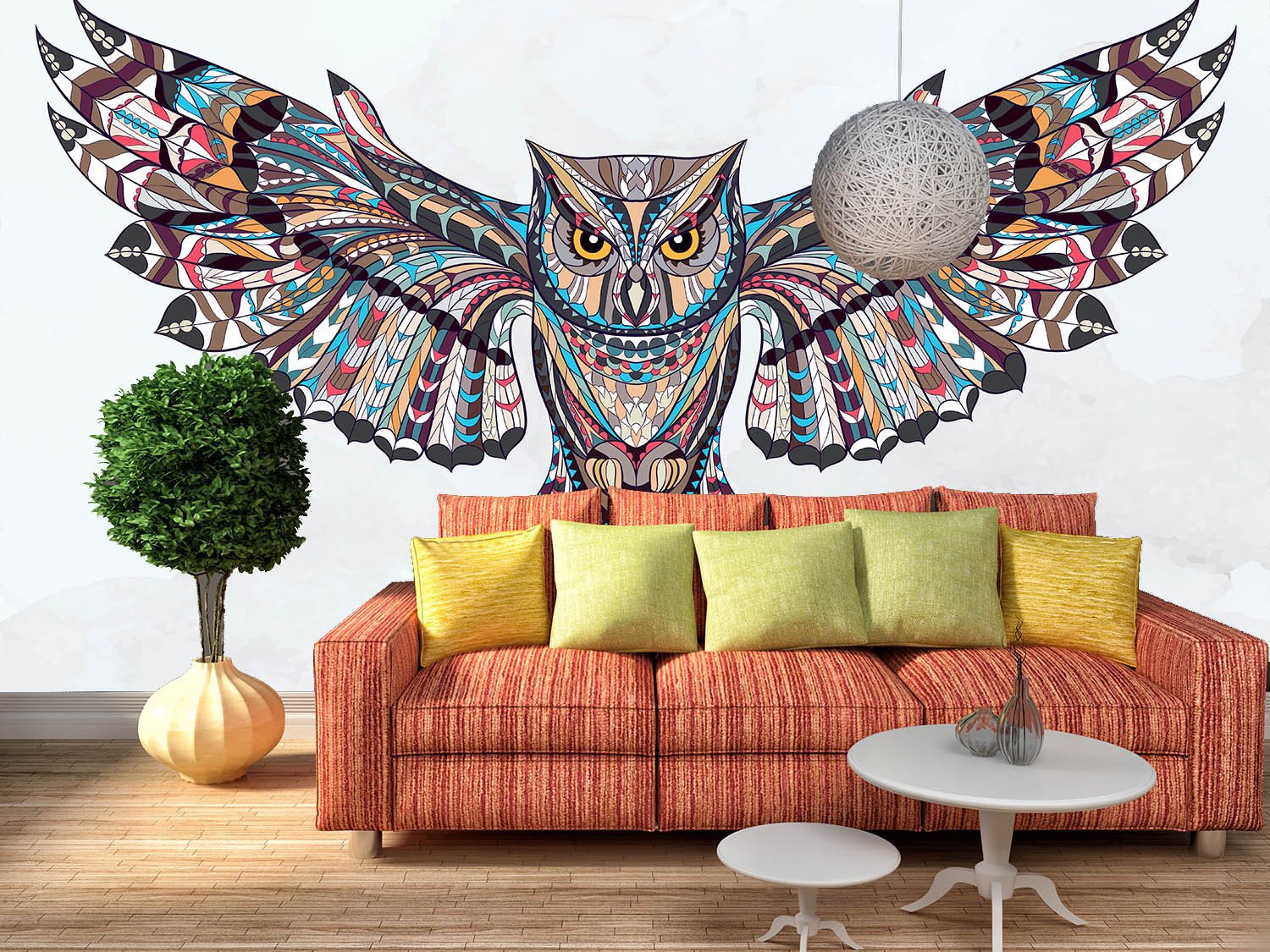 Flying Owl Wallpaper AJ Wallpaper 