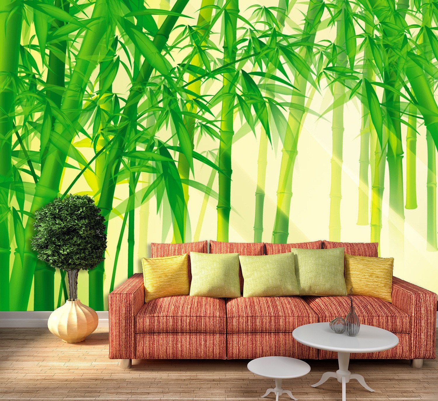 3D Sunshine Bamboo Forest 98 Wallpaper AJ Wallpapers 