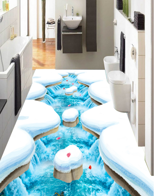 3D Snow World 339 Floor Mural Wallpaper AJ Wallpaper 2 