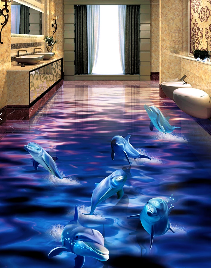 3D Moonlight River 512 Floor Mural  Wallpaper Murals Rug & Mat Print Epoxy waterproof bath floor