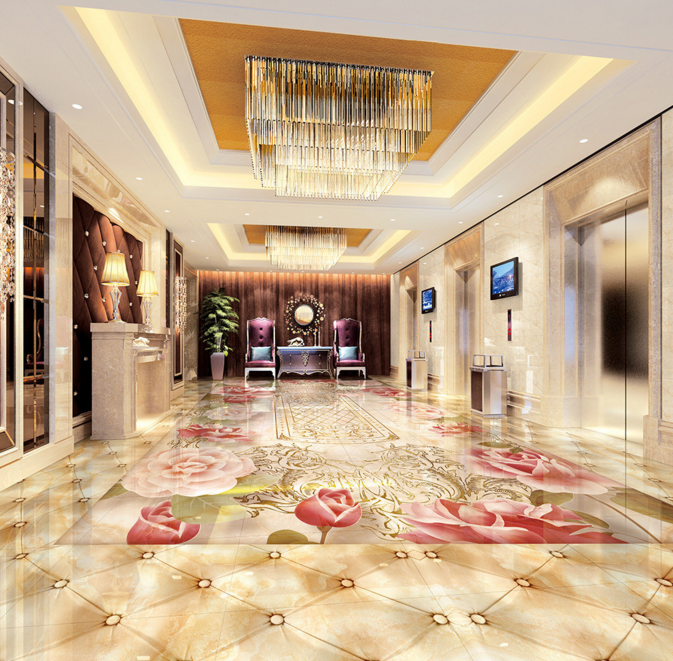 3D Morphology Rose 331 Floor Mural  Wallpaper Murals Rug & Mat Print Epoxy waterproof bath floor