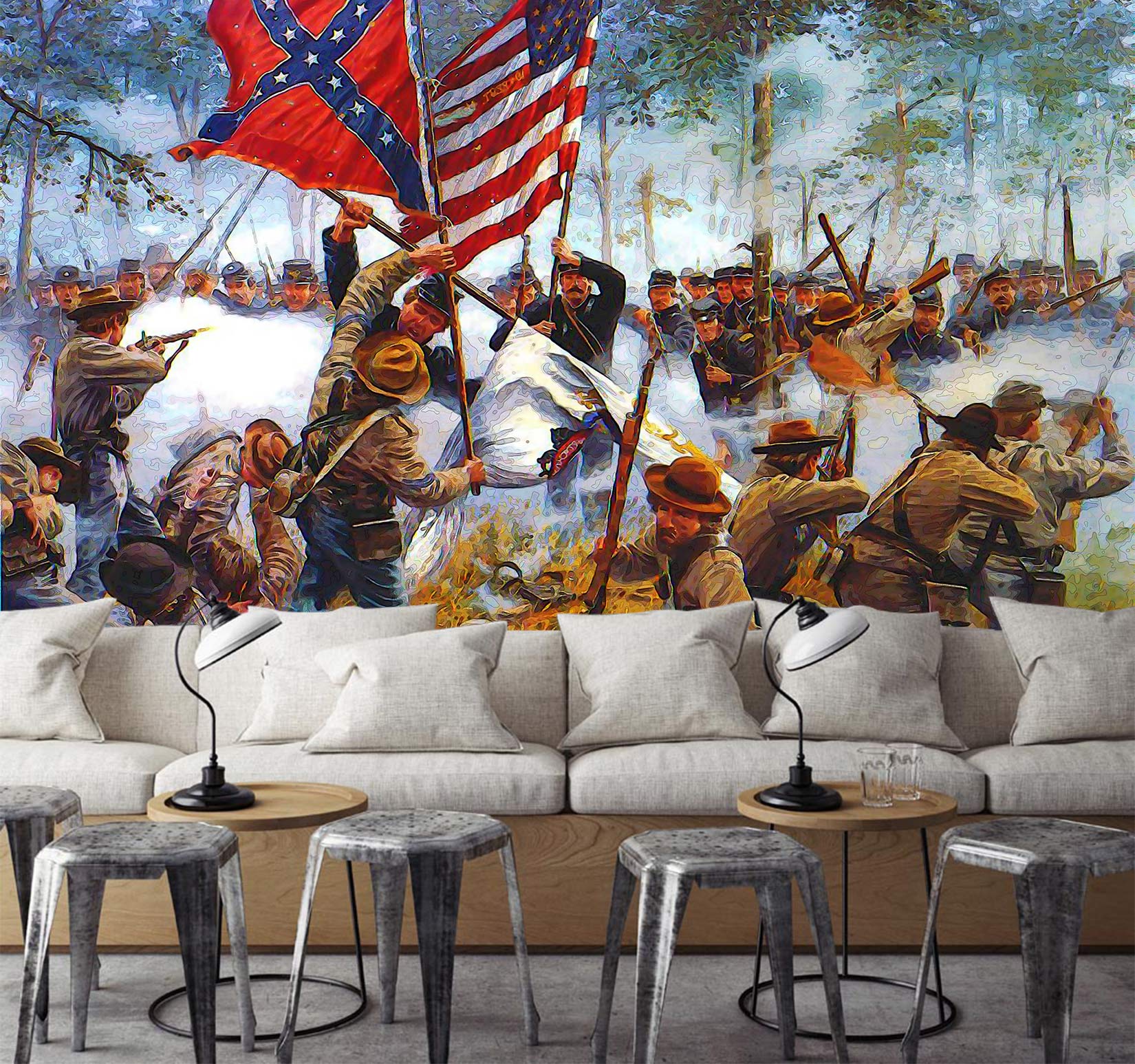 3D Soldier War 10869 Alius Herb Wall Mural Wall Murals