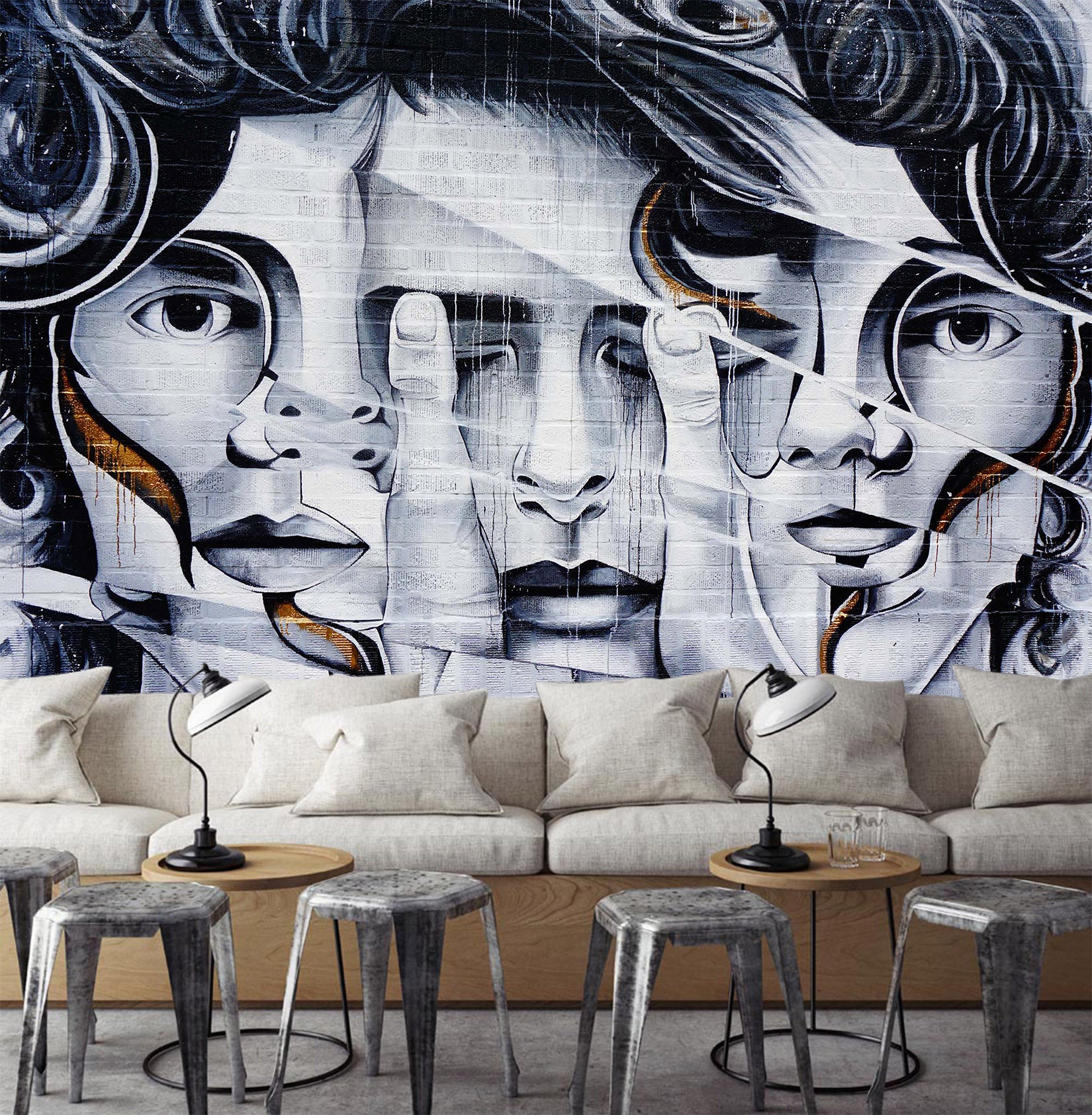 3D Gray Avatar 1467 Wall Murals