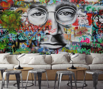 3D Graffiti Face Art 384 Wallpaper AJ Wallpaper 