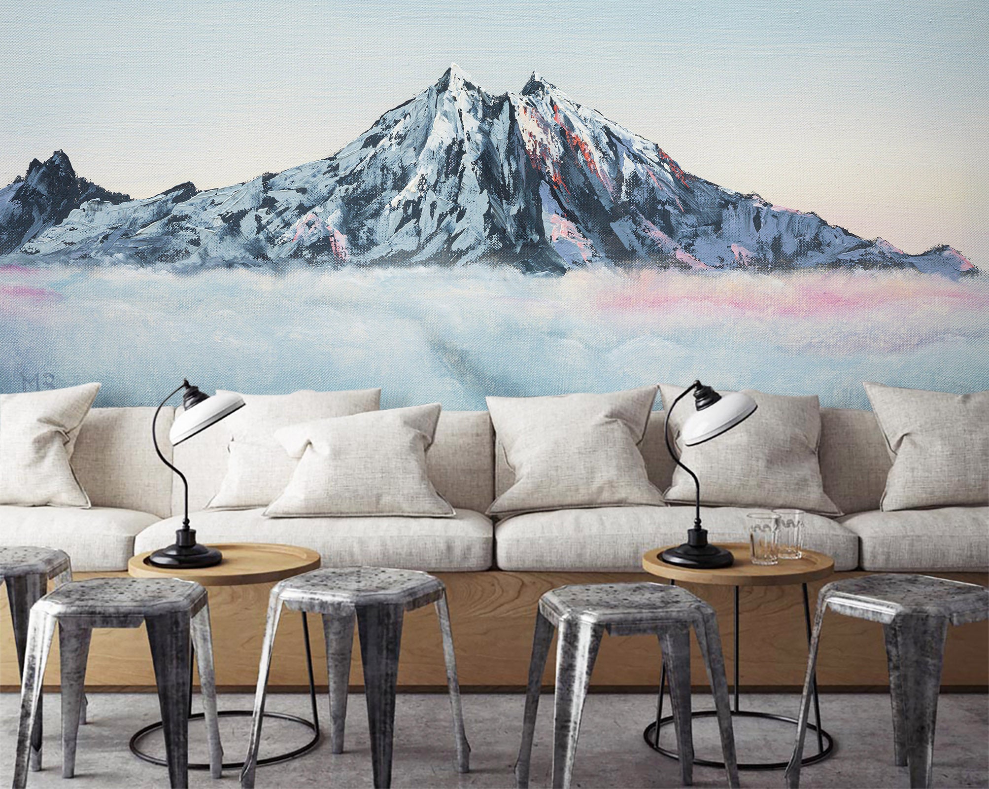 3D Mountain Peak 1399 Marina Zotova Wall Mural Wall Murals