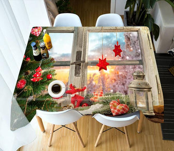 3D Candle Light Christmas Tree 87 Tablecloths Tablecloths AJ Creativity Home 