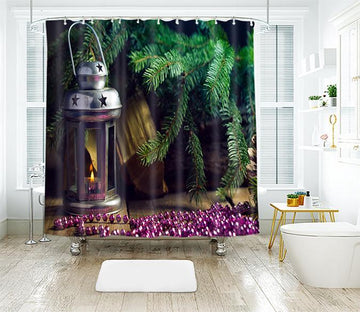 3D Christmas Purple Beads 34 Shower Curtain 3D Shower Curtain AJ Creativity Home 