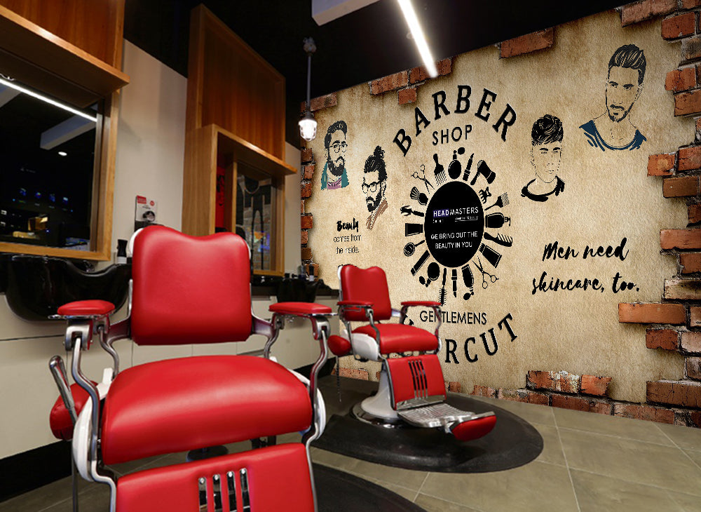 3D Haircut Hairstyle 115172 Barber Shop Wall Murals