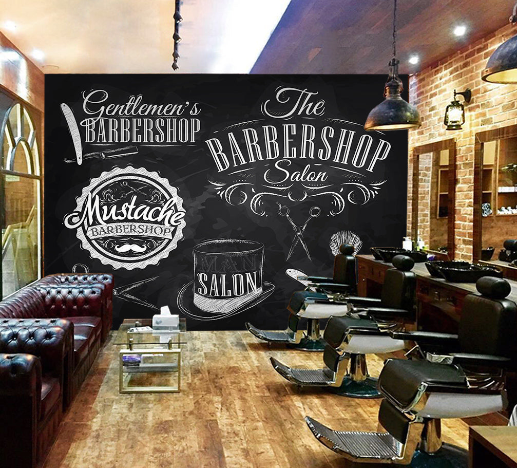 3D Barbershop 115132 Barber Shop Wall Murals