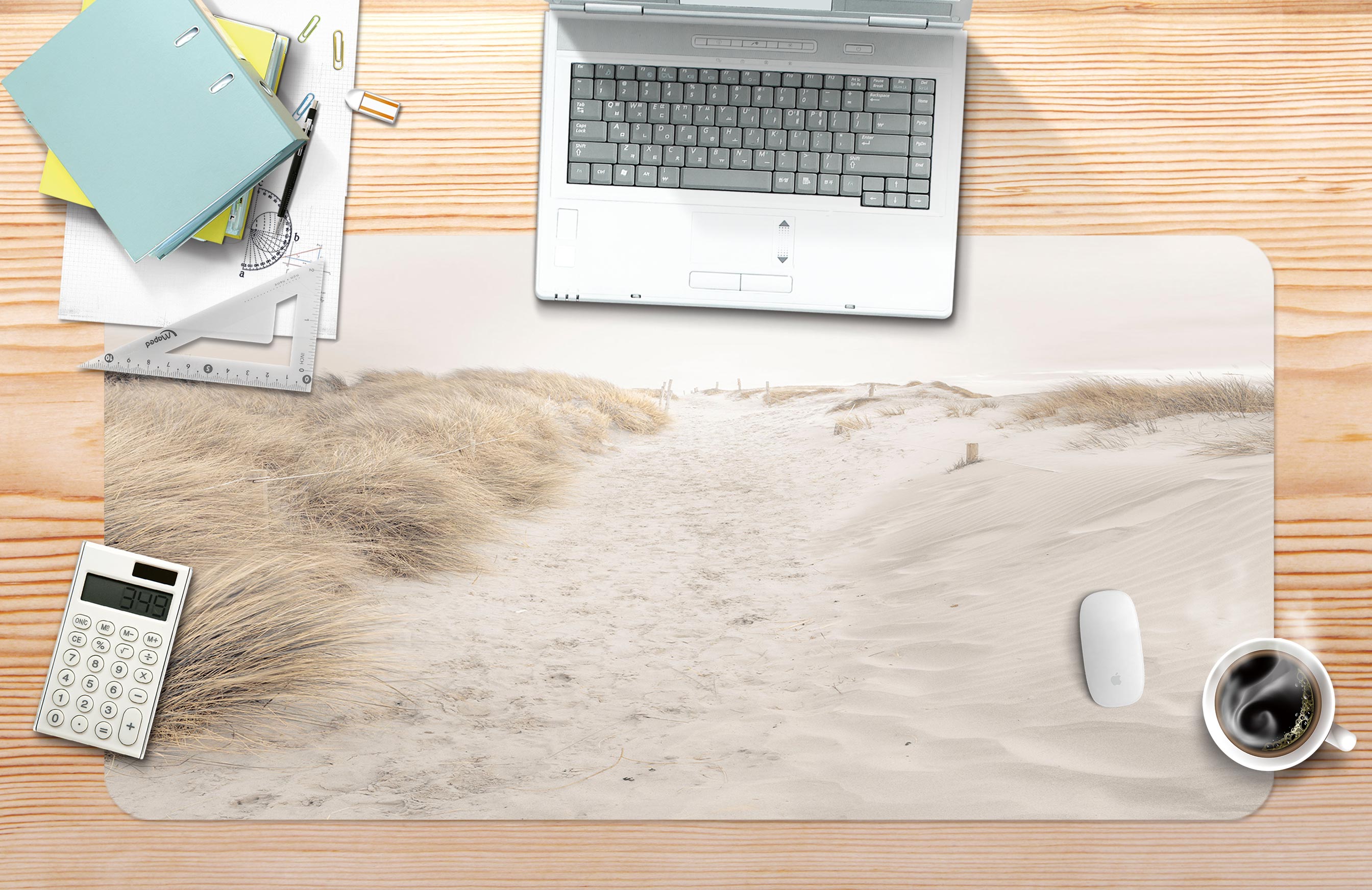 3D Sand Grass 12464 Assaf Frank Desk Mat