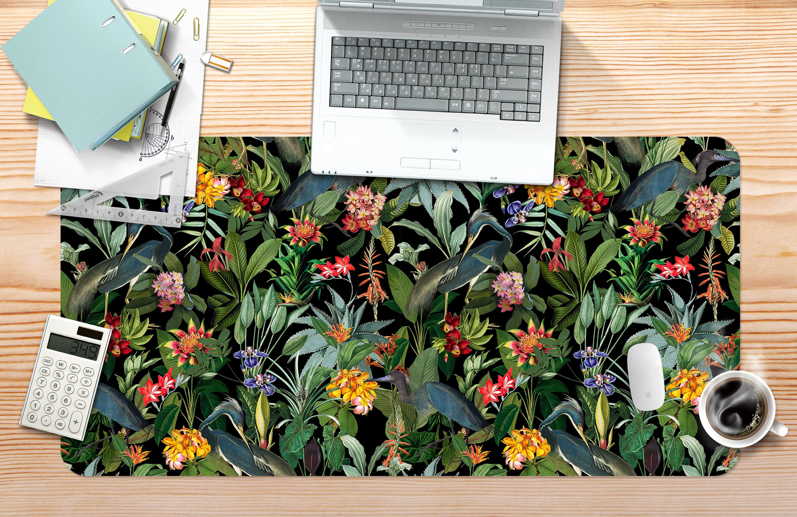 3D Flowers Jungle 120138 Uta Naumann Desk Mat