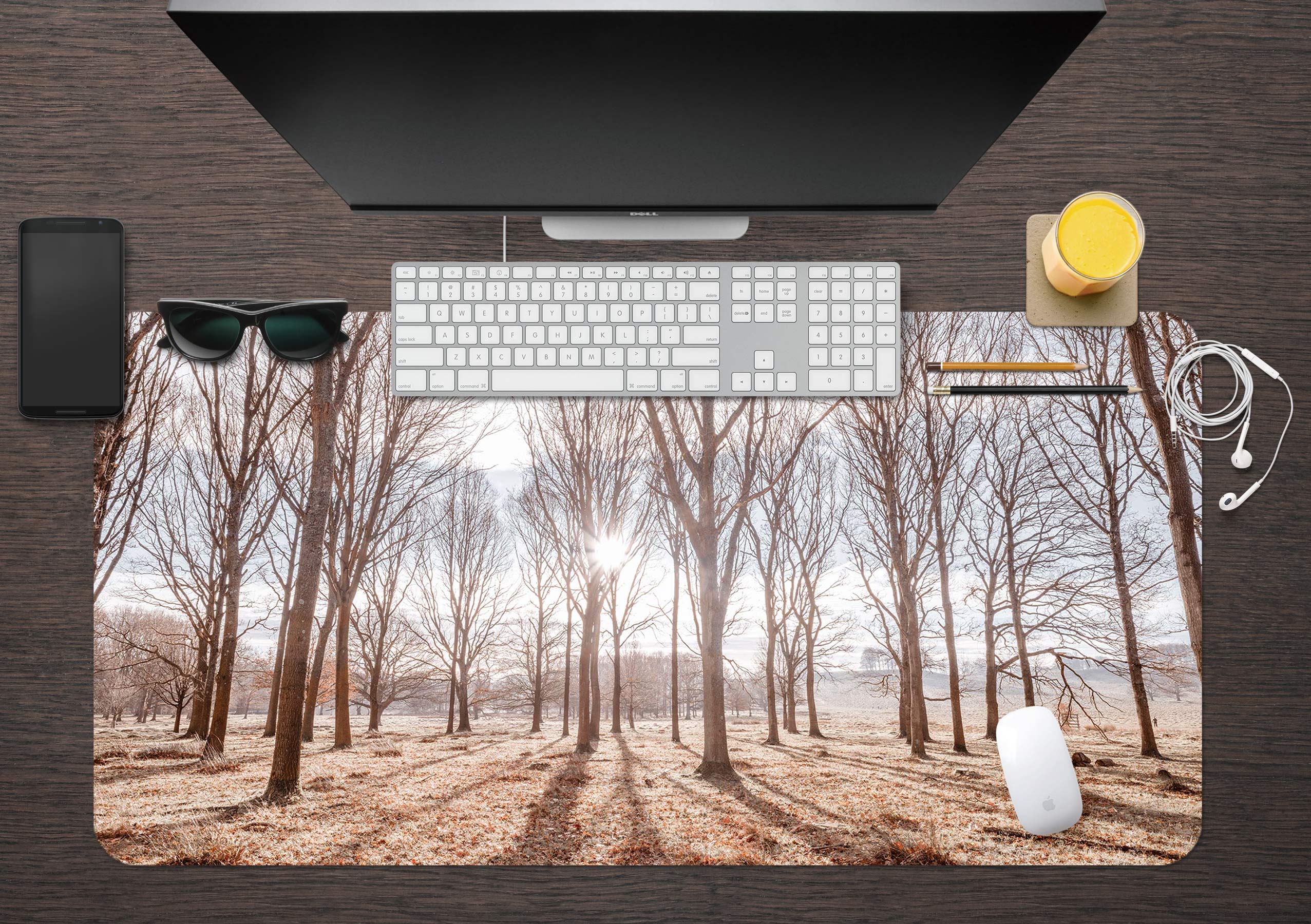 3D Dead Tree Forest 12463 Assaf Frank Desk Mat