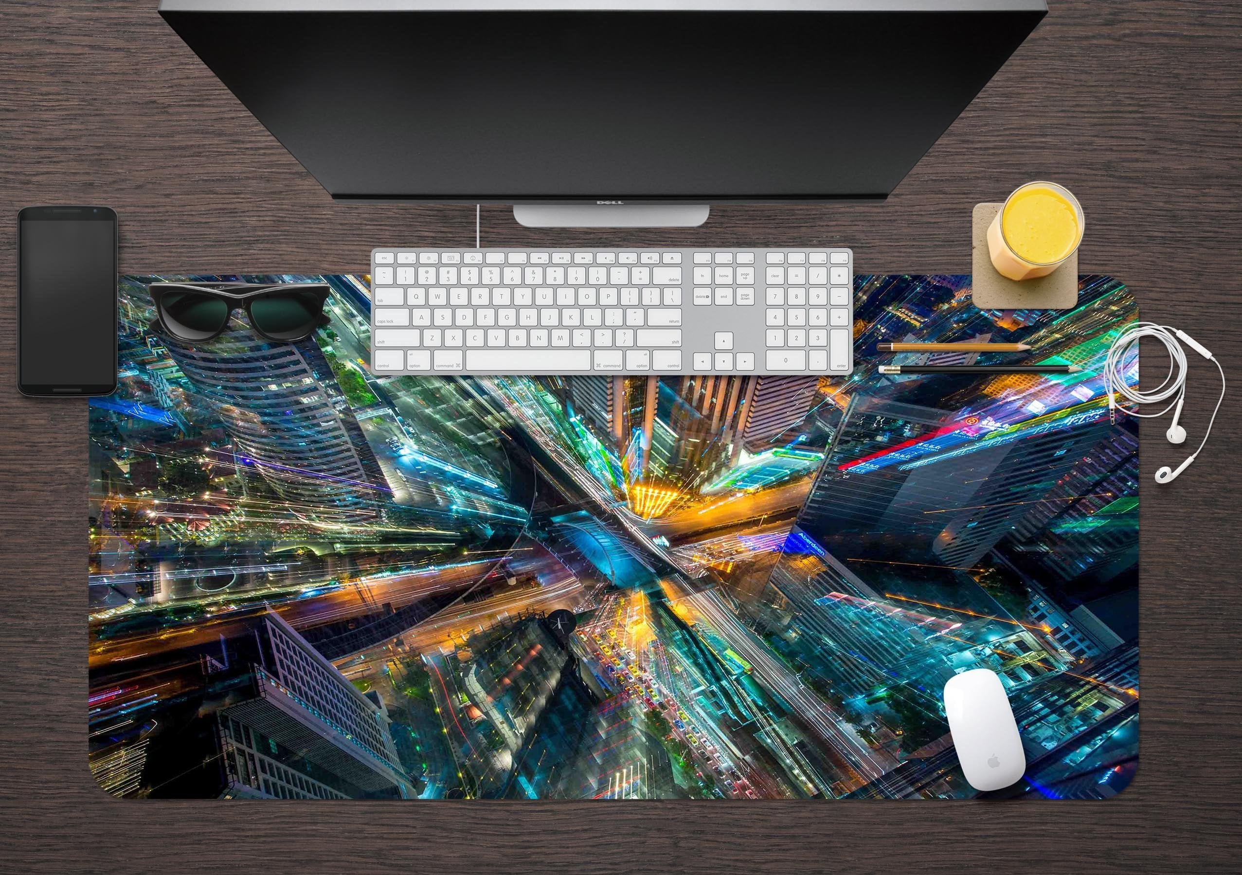 3D Building Height 132 Desk Mat Mat AJ Creativity Home 