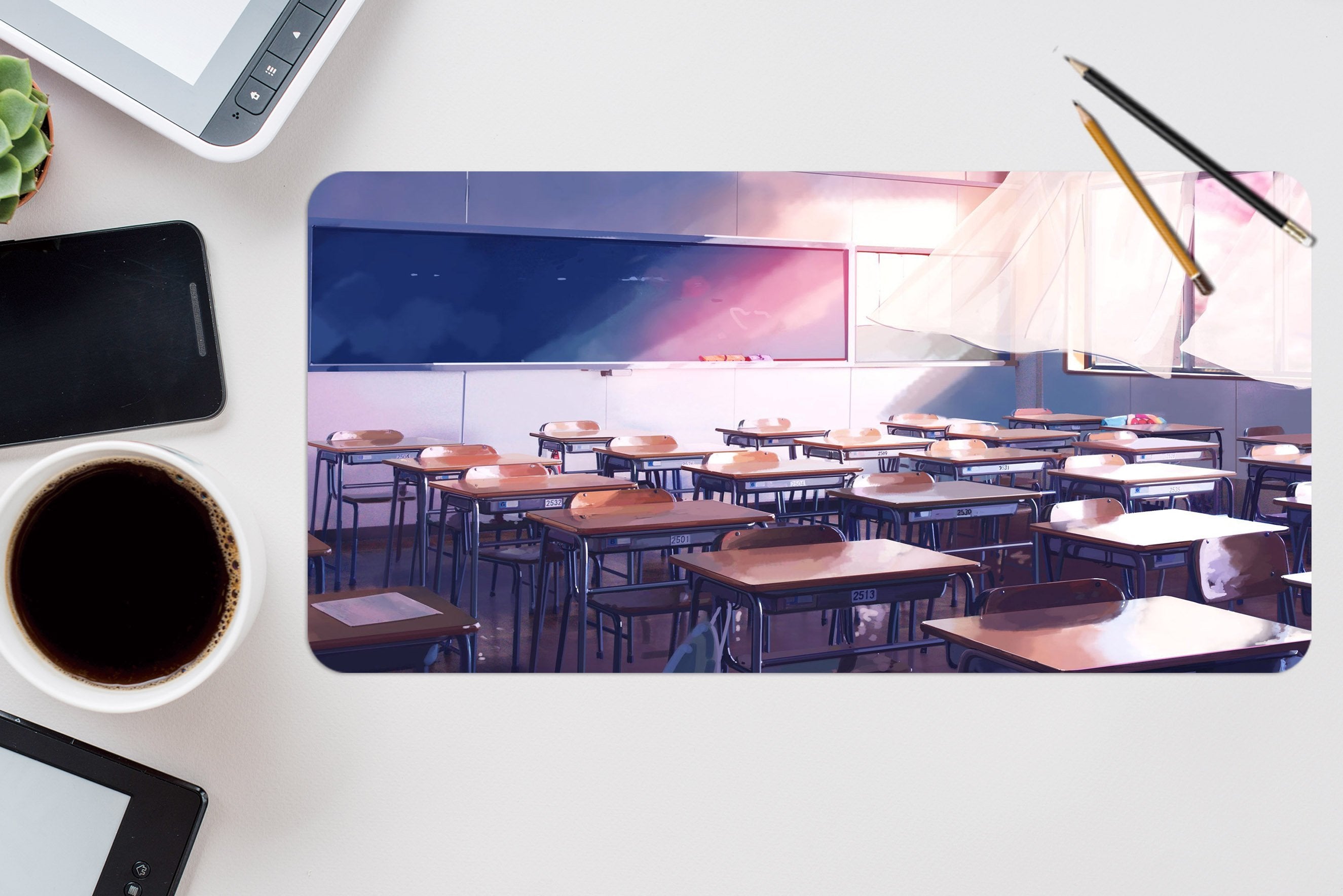 3D Sunshine Classroom 107 Desk Mat Mat AJ Creativity Home 