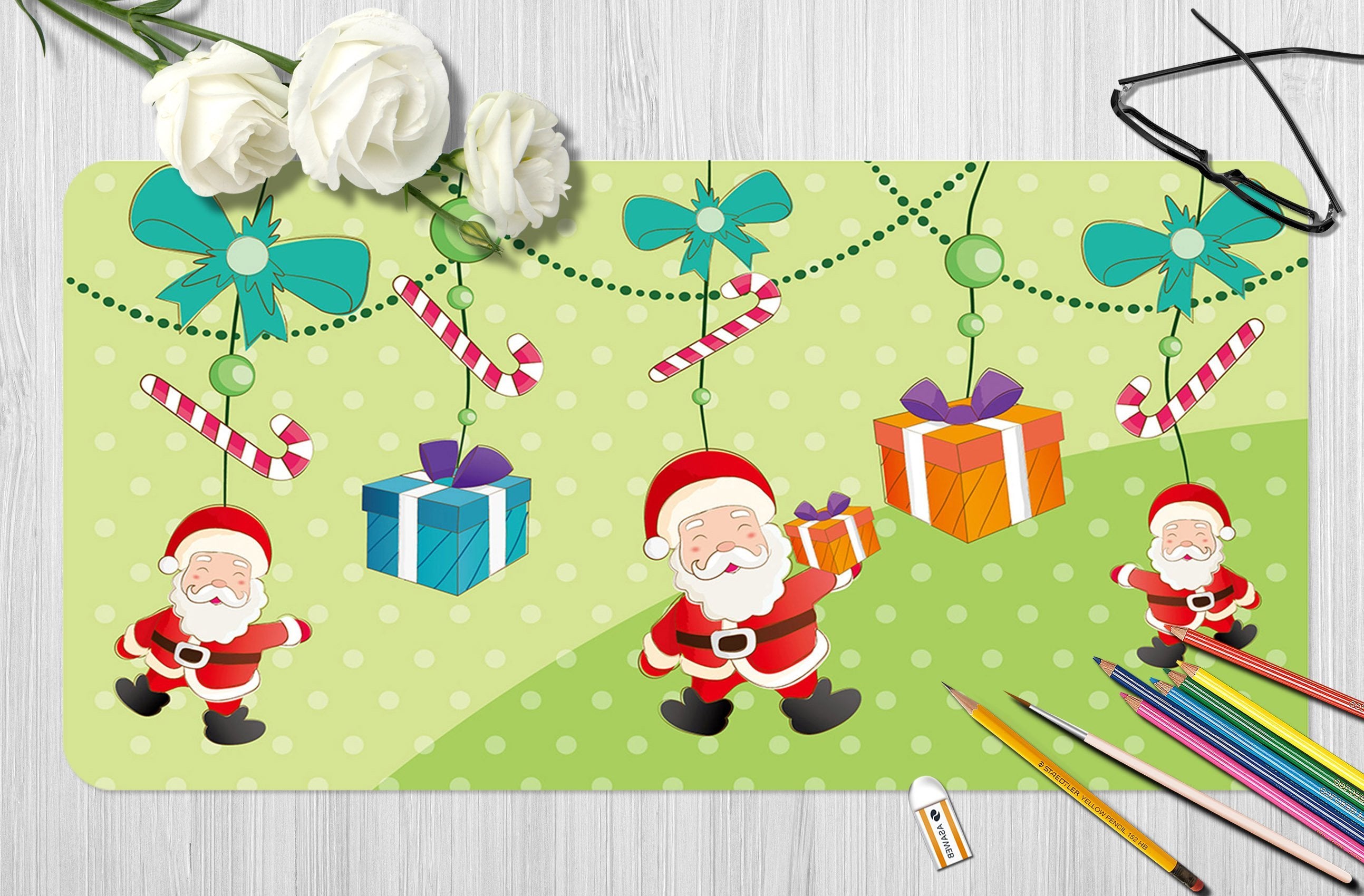 3D Gift Box Ornaments 043 Desk Mat Mat AJ Creativity Home 