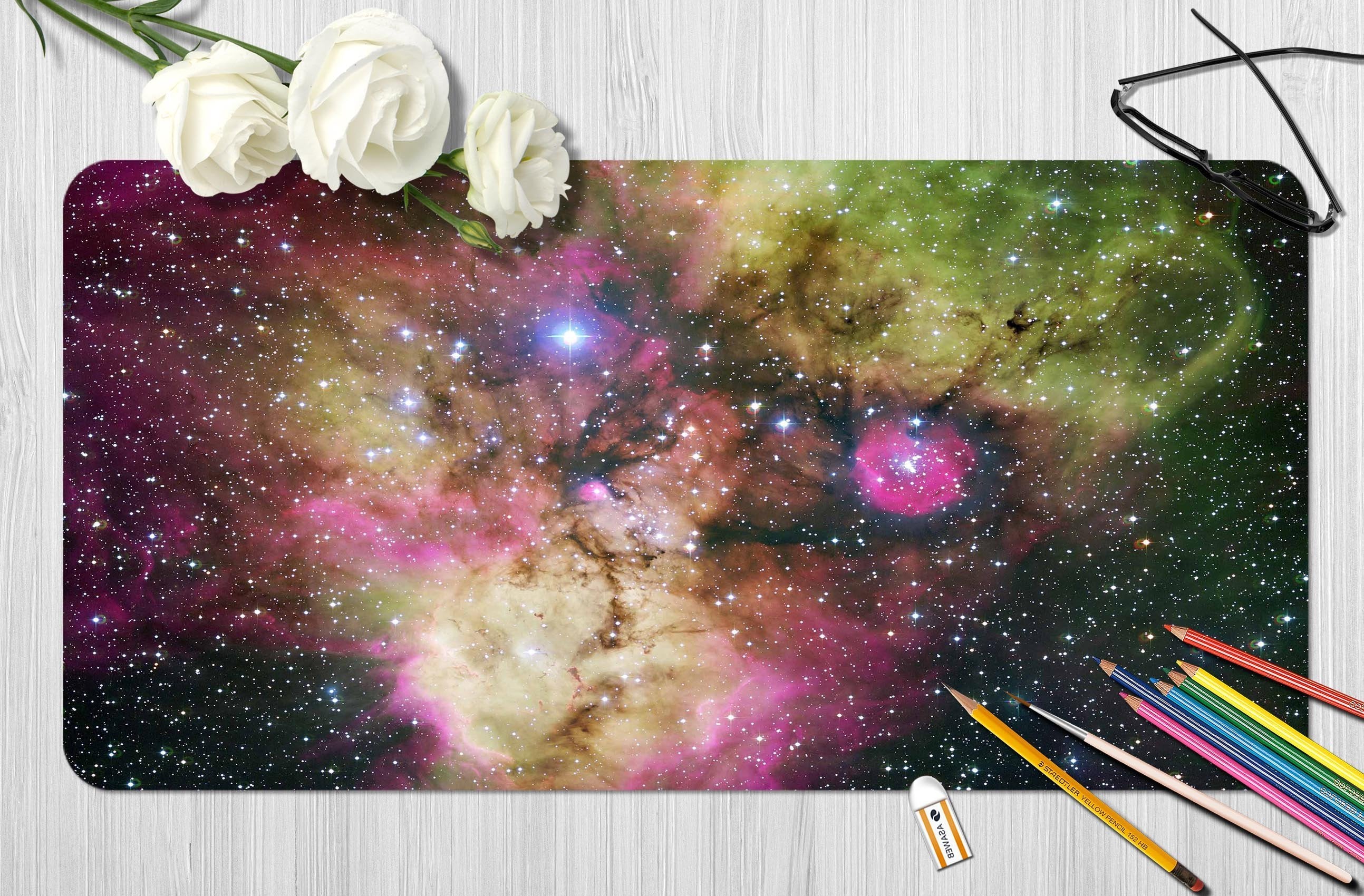 3D Starry Stars 090 Desk Mat Mat AJ Creativity Home 