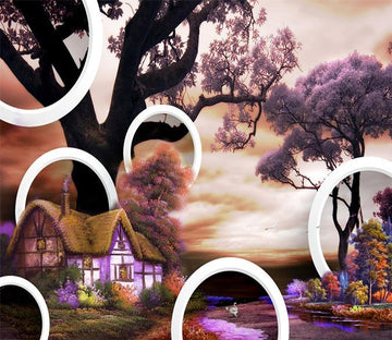 3D Country Village Tree 74 Wallpaper AJ Wallpaper 