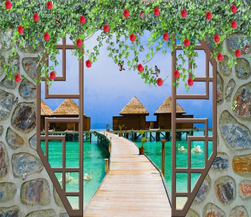 3D Sea Bridge Pavilion 56 Wallpaper AJ Wallpaper 