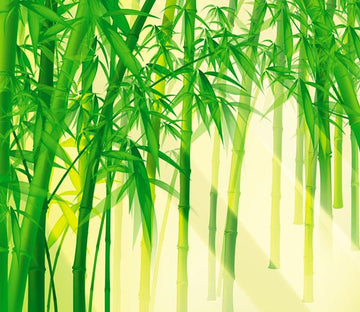3D Sunshine Bamboo Forest 98 Wallpaper AJ Wallpapers 