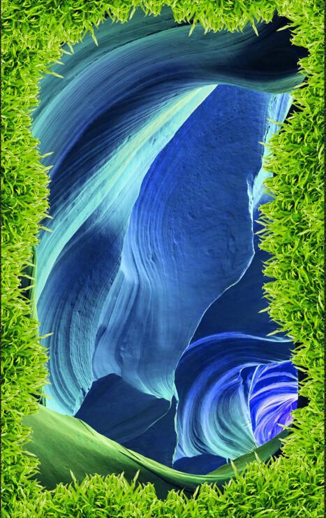 3D Mountains Texture Floor Mural Wallpaper AJ Wallpaper 2 