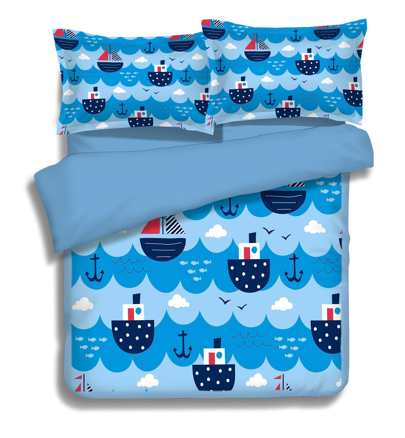 3D Small Sailboate 104 Bed Pillowcases Quilt Wallpaper AJ Wallpaper 