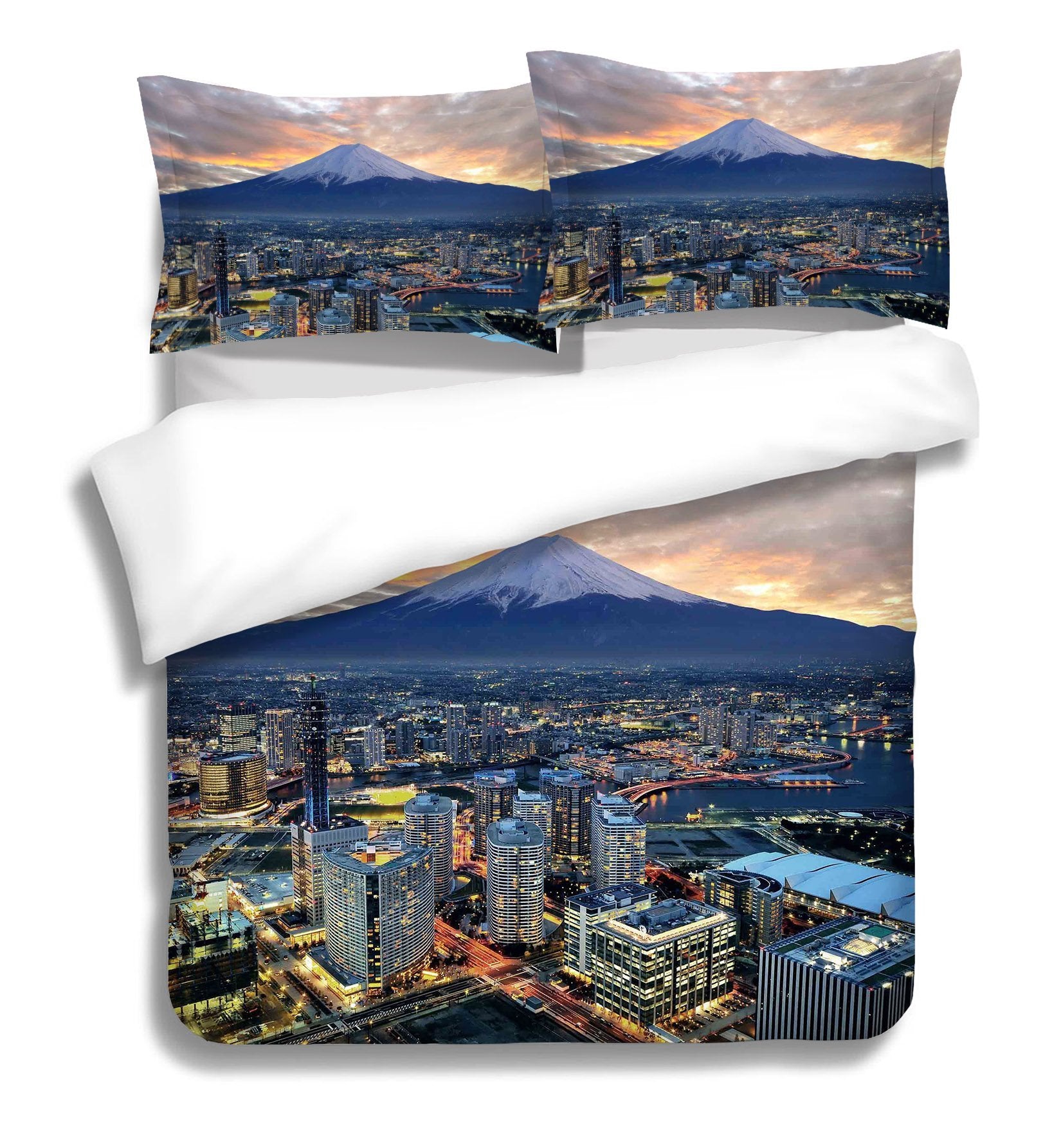 3D Snow Mountain Building 158 Bed Pillowcases Quilt Wallpaper AJ Wallpaper 