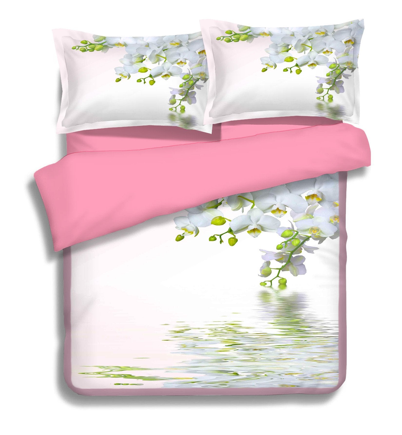 3D Reflection Flower 145 Bed Pillowcases Quilt Wallpaper AJ Wallpaper 