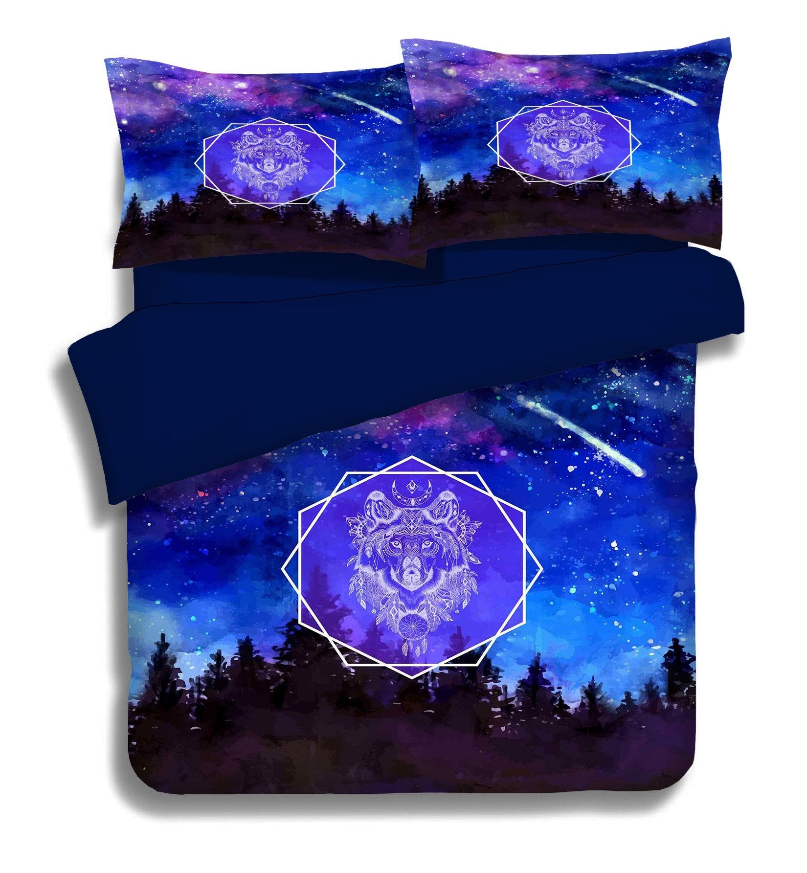 3D Meteor Lion 057 Bed Pillowcases Quilt Wallpaper AJ Wallpaper 