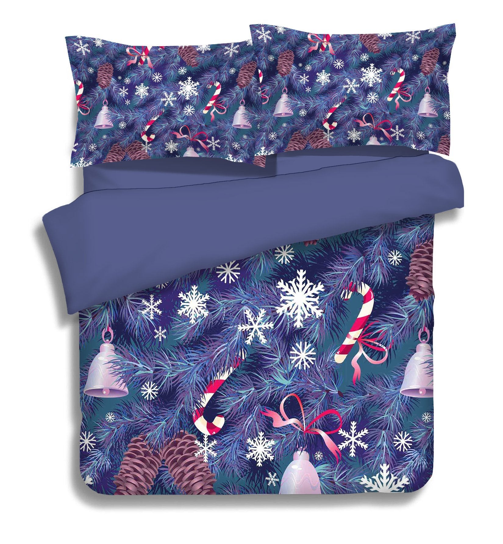 3D Christmas tree Bells 146 Bed Pillowcases Quilt Wallpaper AJ Wallpaper 