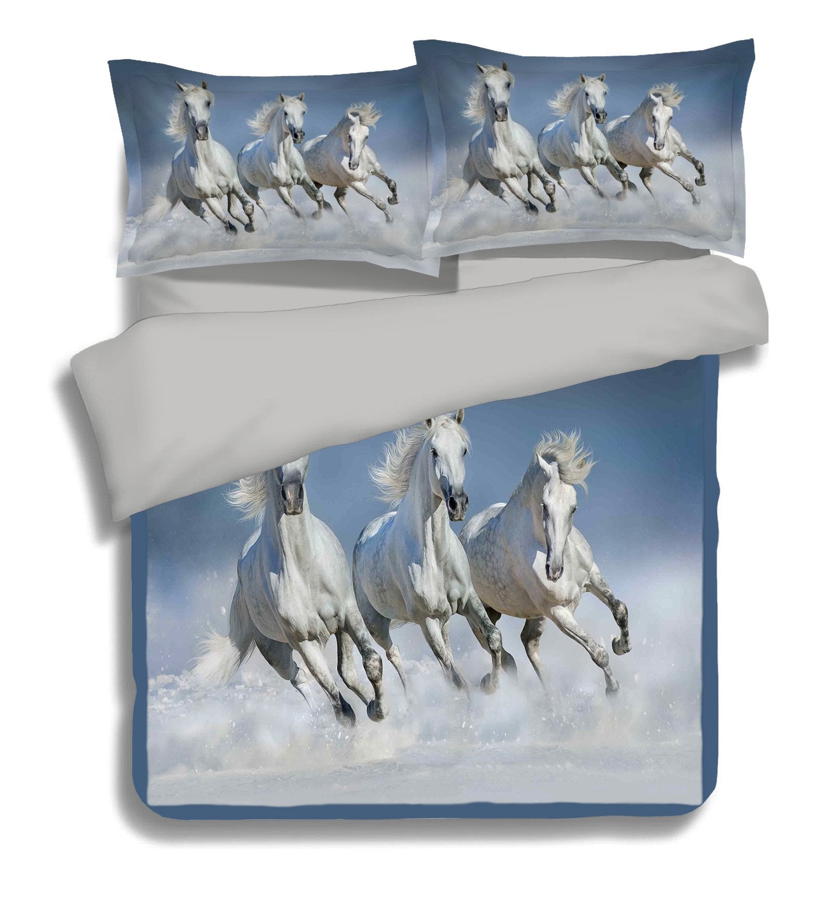 3D Fast Horse 131 Bed Pillowcases Quilt Wallpaper AJ Wallpaper 