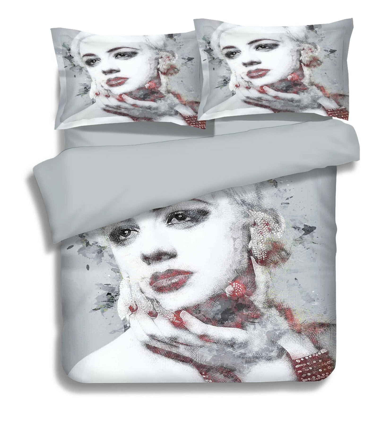 3D Elegant Woman 135 Bed Pillowcases Quilt Wallpaper AJ Wallpaper 