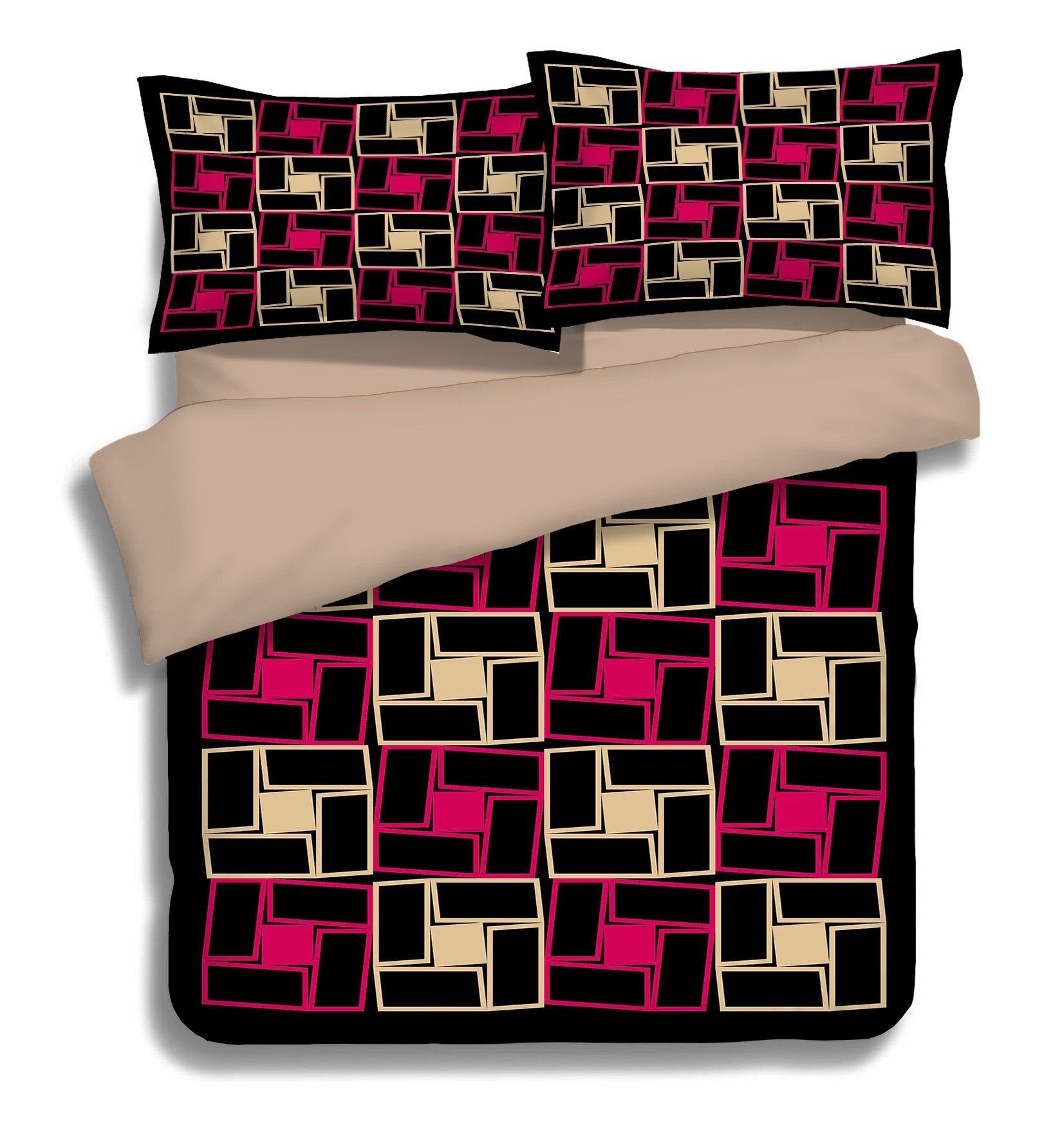 3D Rectangular stitching 112 Bed Pillowcases Quilt Wallpaper AJ Wallpaper 