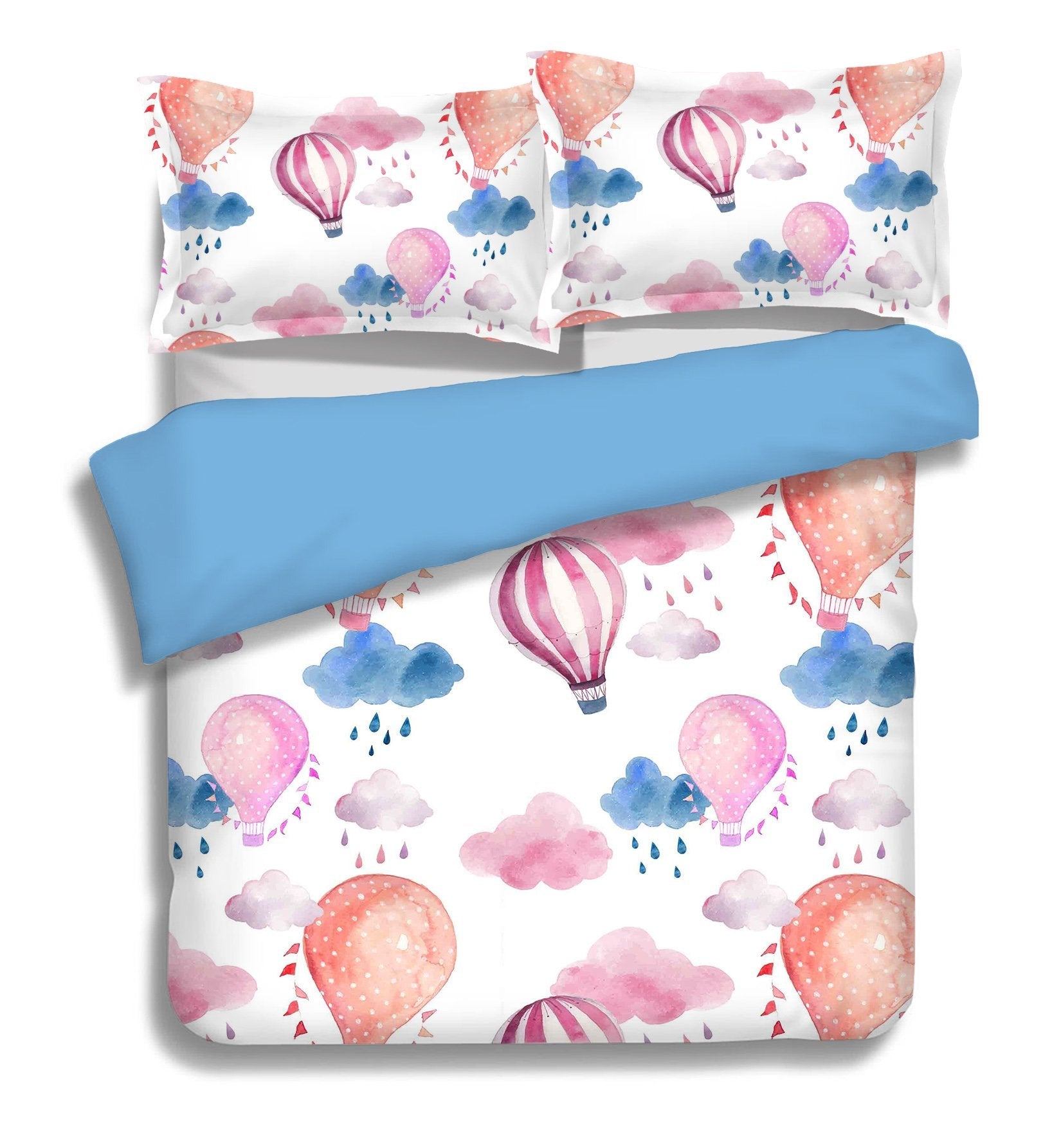 3D Hot Air Balloon 045 Bed Pillowcases Quilt Wallpaper AJ Wallpaper 