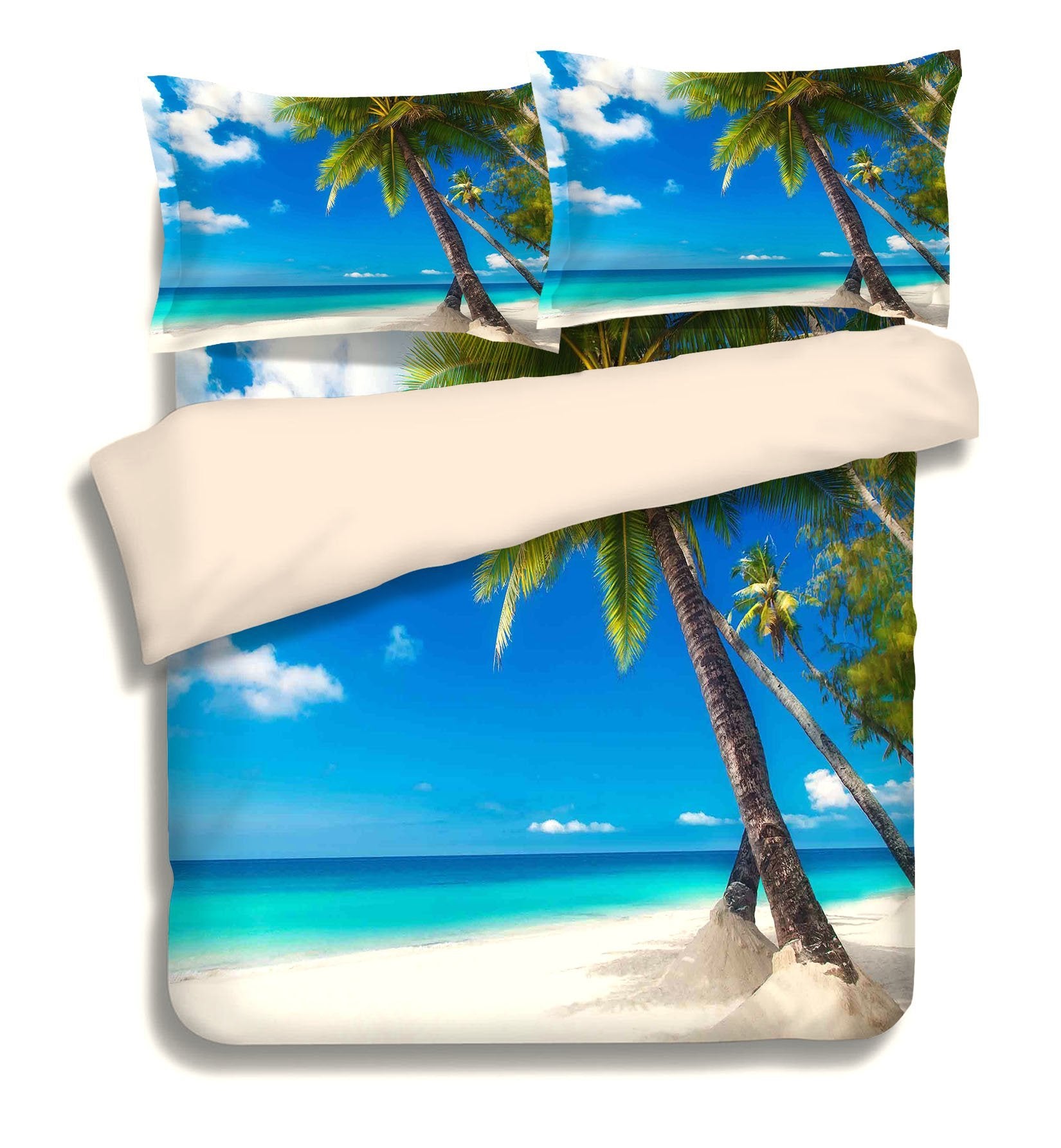 3D Beach Scenery 76 Bed Pillowcases Quilt Wallpaper AJ Wallpaper 