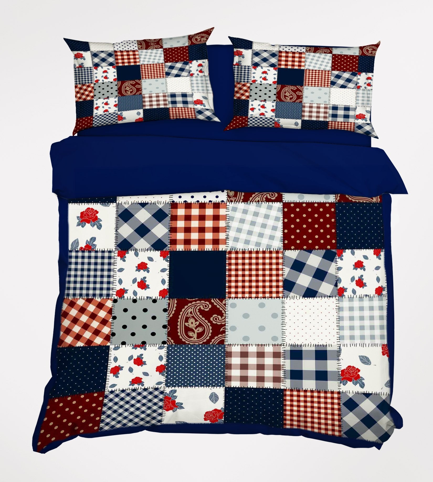 3D Cloth Stitching 095 Bed Pillowcases Quilt Wallpaper AJ Wallpaper 