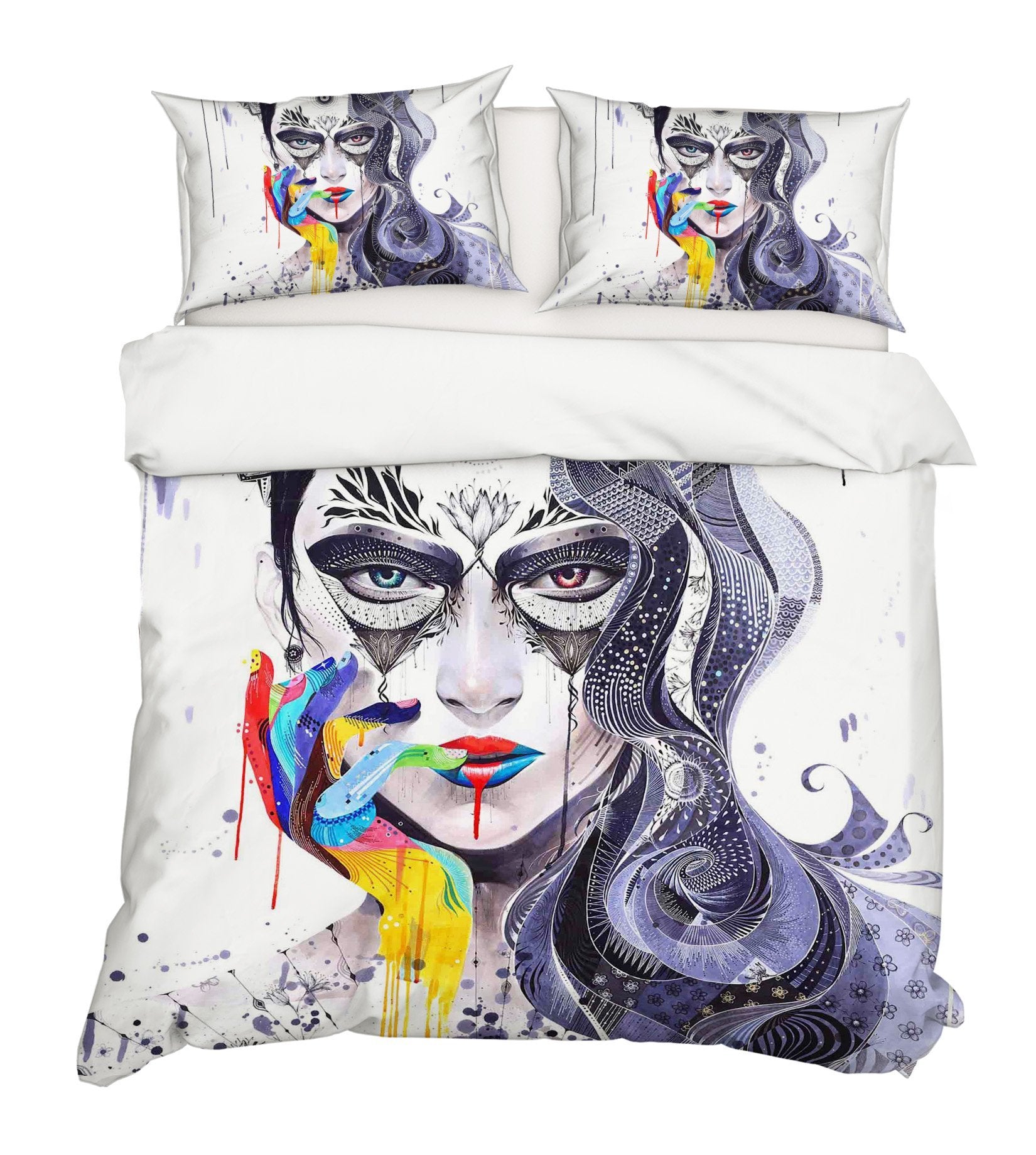 3D Graffiti Girl 106 Bed Pillowcases Quilt Wallpaper AJ Wallpaper 